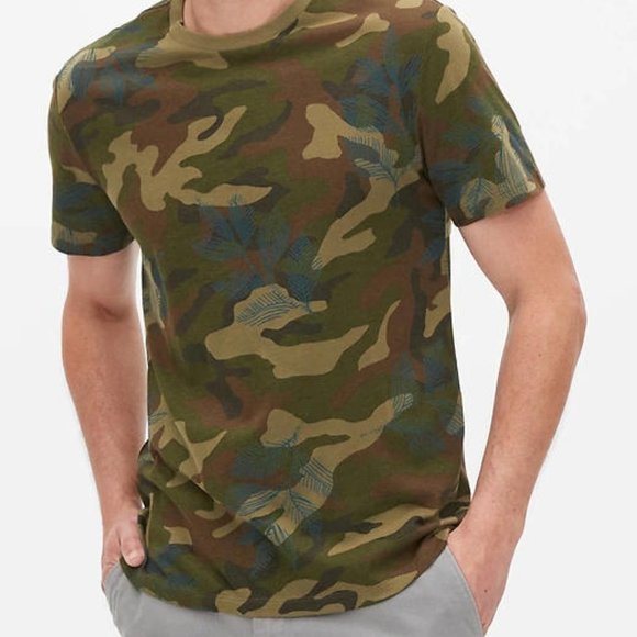 GAP Everyday Camouflage T-Shirt Camo Mens M or L or XL - Picture 6 of 16